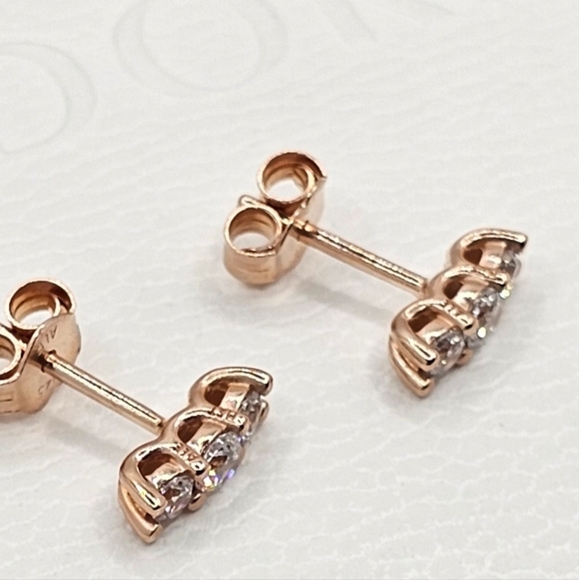 Authentic Pandora Rose Stud Earrings - Picture 6 of 6